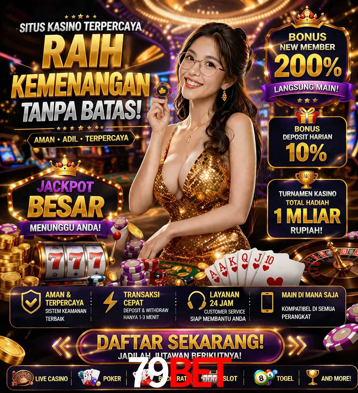 Roleta e blackjack 79bet
